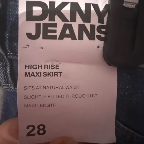 NWT - Jean Skirt / DKNY Denim Pencil Skirt/ Maxi Skirt - Picture 6 of 12